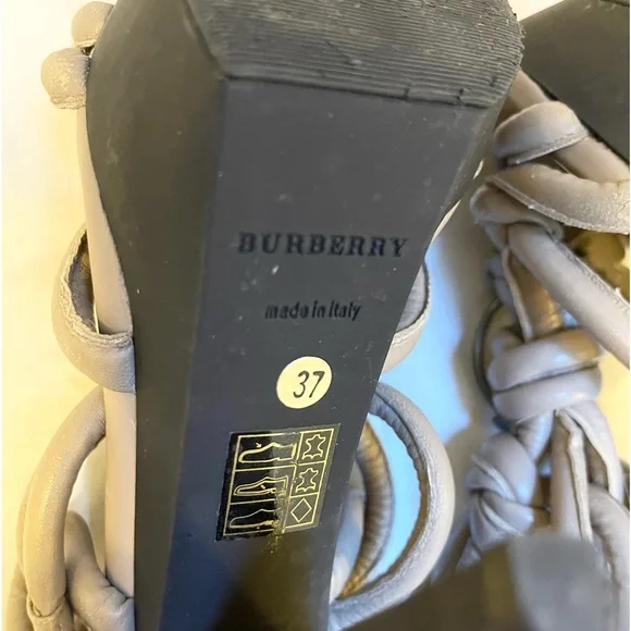 Authentic Burberry Prorsum knotted leather platform sandals - Picture 14 of 14